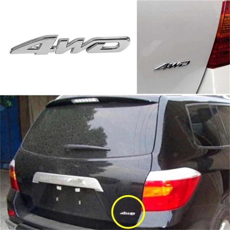 Автомобильный задний металлический 4x4 RC автомобильный 4WD стикер 3D хромированный