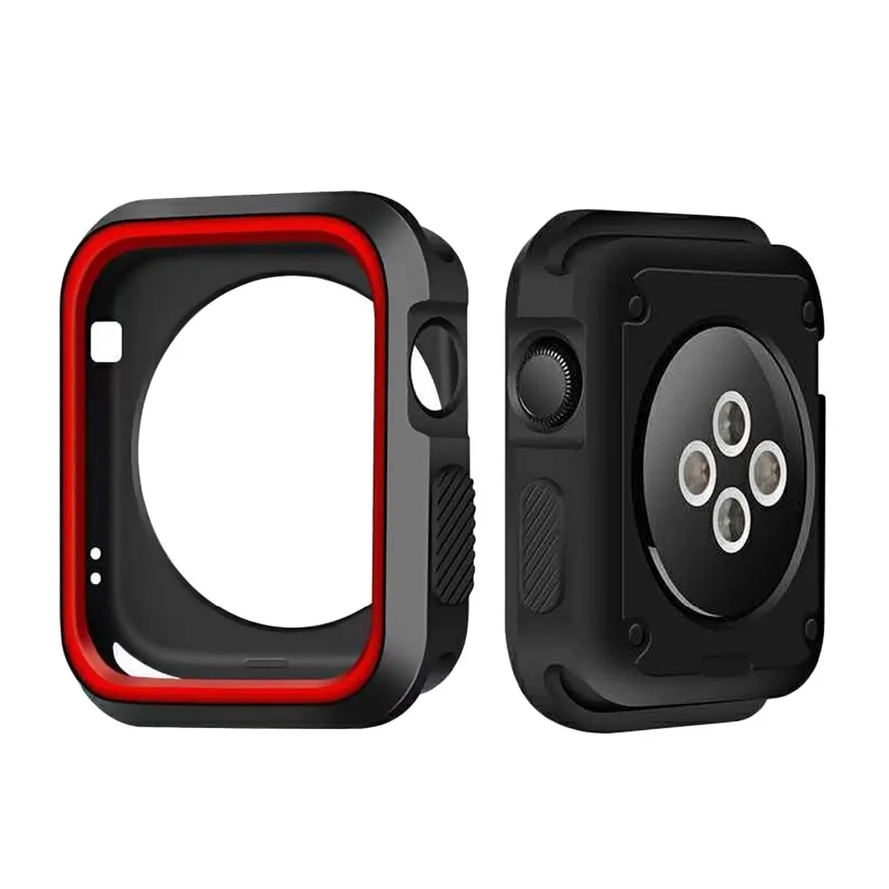 Besegad мягкий силиконовый защитный чехол-бампер для Apple Smart Watch iWatch серии 1 2 3 38 мм 42