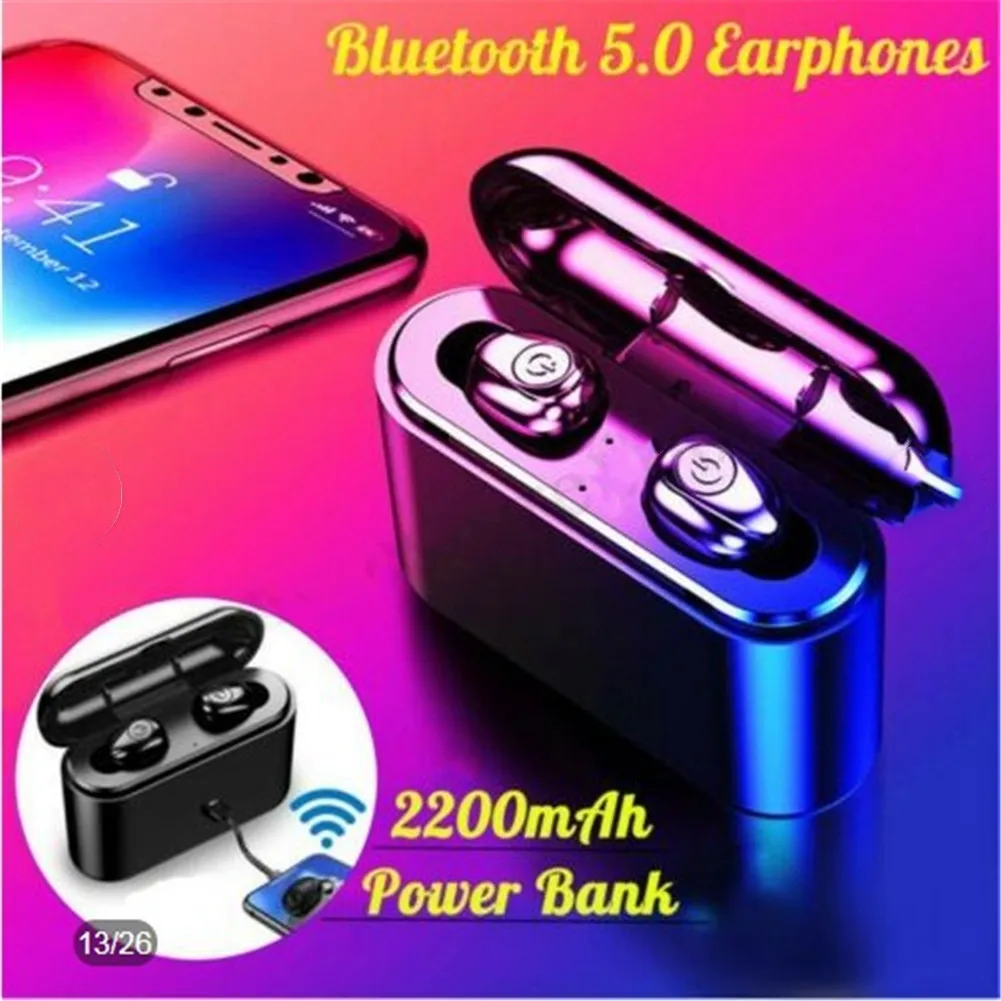 

TWS -U8 Bluetooth 5,0 бинауральные беспроводные наушники акриловая стерео Спортивная гарнитура IPX7 пожизненная Водонепроницаемая гарнитура Мобильн...