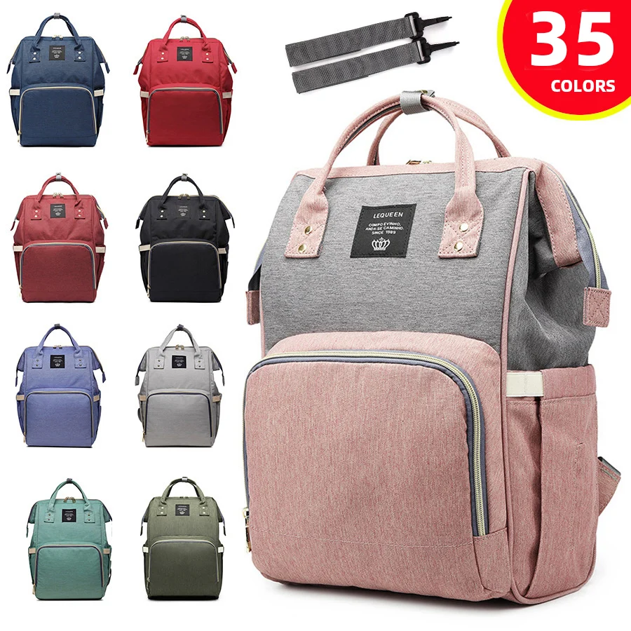

Lequeen Maternity Diaper Bag Waterproof Large Capacity Mommy Bag Baby Stroller Bag Nappy Backpack For Mom Travel Baby Bag