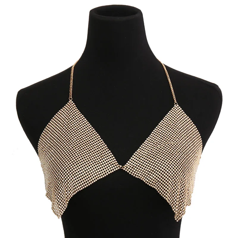 Женский бюстгальтер на бретелях с открытой спиной модный пикантный Золотой