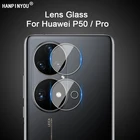 10 комплектов для Huawei P50  Pro P50Pro полное покрытие прозрачная ультратонкая задняя защита для объектива камеры мягкая защитная пленка из закаленного стекла