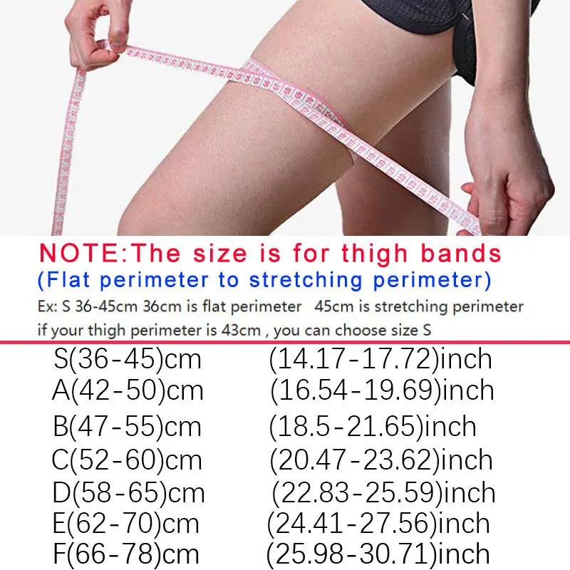 

1 Pair Sexy Leg Warmers Inner Thighs Bands For Women Silicone Anti Slip Garters High Stretch Anti Chafing Stockings Belt Summer