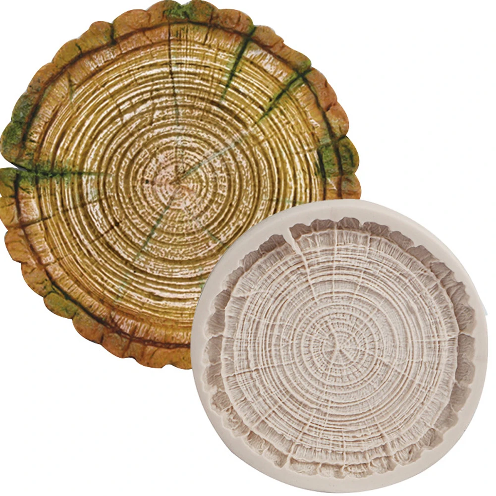 

1pc DIY 3D Tree Stump Silicone Resin Fondant Chocolate Molds Birthday Cake Decorating Tools Pastry Kitchen Baking Accessories