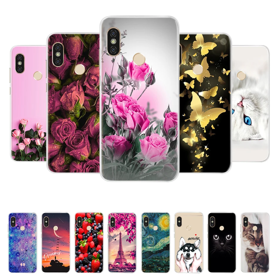 Чехол накладка для Xiaomi Mi A2 Lite силиконовый в ассортименте.|Бамперы| |