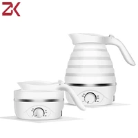 zk electric kettle silicone foldable water kettle portable kettle travel mini kettle for household