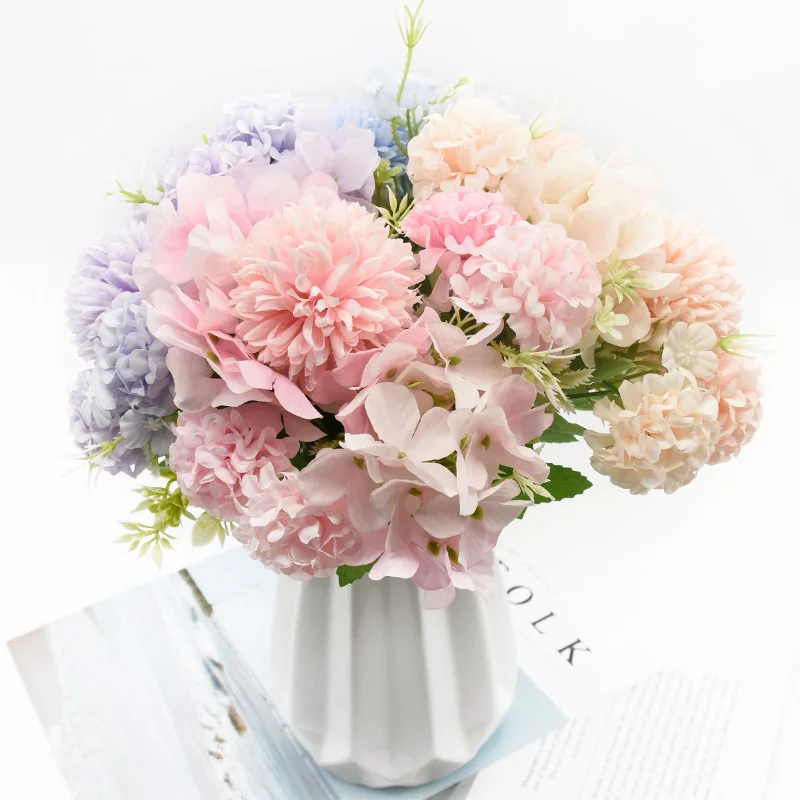 10 букетов искусственные цветы 5 цветов Аиша смешанные букеты сделай сам