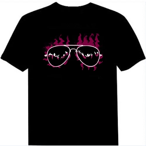 Горячая новинка 2018 летние модные футболки звуковая активация дискотека Рейв