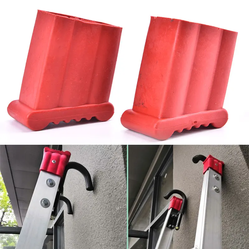 2 X Ladder Feet Pads Replacement Slip Proof Step Ladder Feet Cover Rubber Foot Grip Cover Ladder Non-slip Cover 5.1×2.7cm