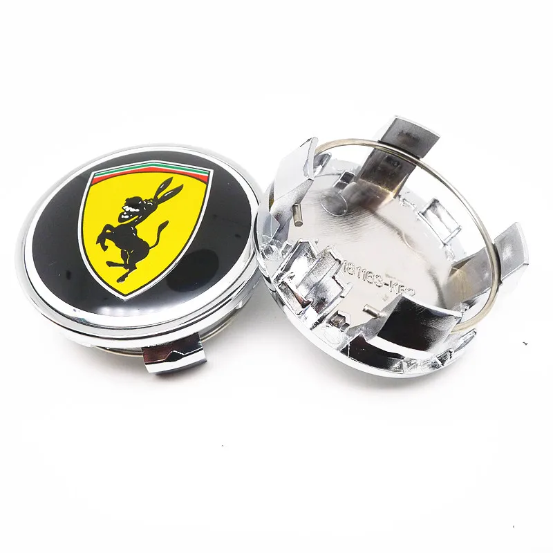 

4pcs 62mm For Ferrari Horse Donkey Car Wheel Center Hub Cap For REIZ CROWN Highlander COROLLA Rim Badge Emblem Styling