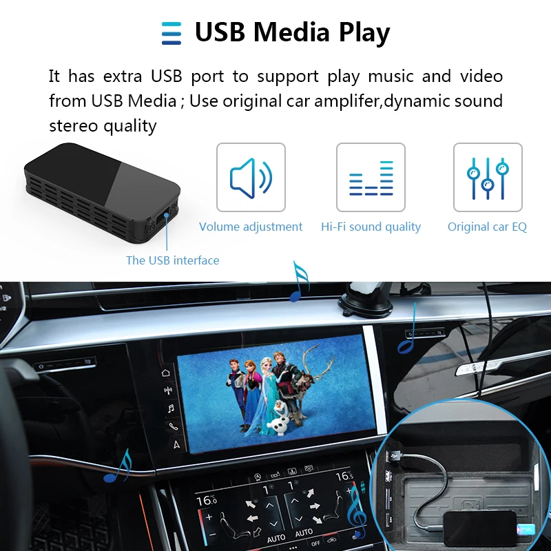 5G Carplay беспроводной зеркало коробка ювелирных изделий проекция для Iphone IOS версии