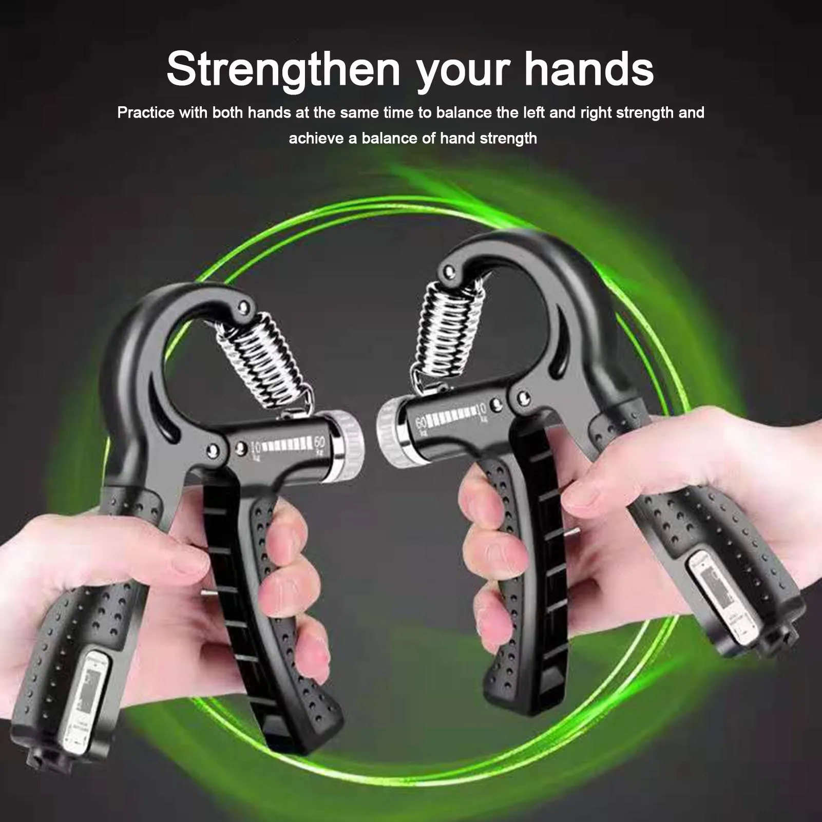 

5-60kg Spring Hand Grip Power Strength Expander for Hand Strengthener Wrist Finger Grip Power Grip Rehabilit Hand Trainer Expand