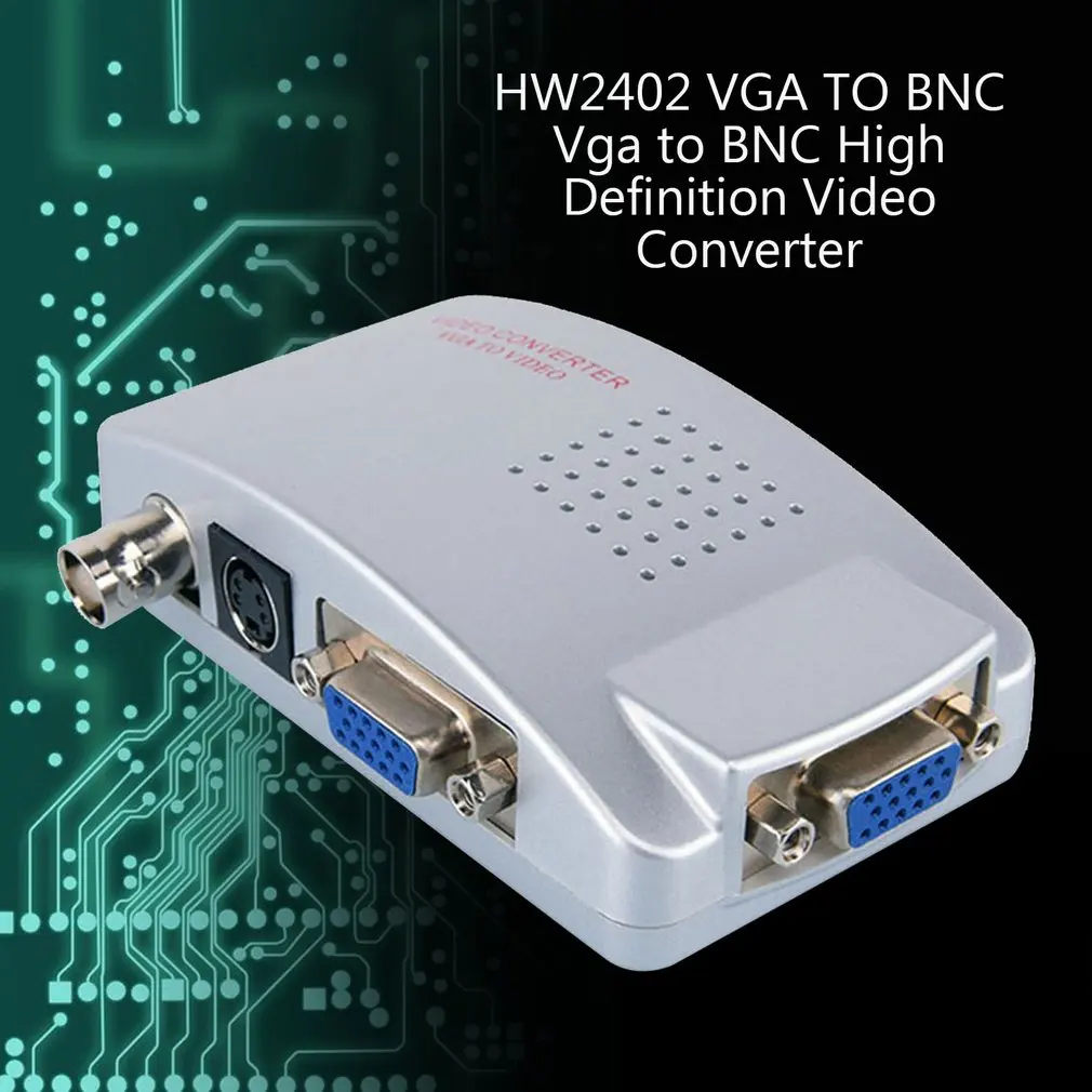 VGA к BNC разъем адаптер сигнала конвертер видео переключатель коробка композитный для компьютера ноутбука ПК PAL VGA к ТВ AV RCA