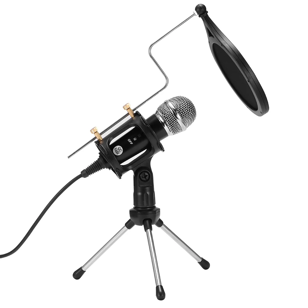 Новый набор микрофона для прямой трансляции с микрофонным кабелем караоке пения