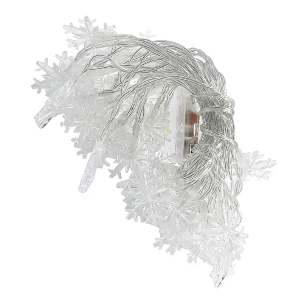 СВЕТОДИОДНАЯ Гирлянда в виде снежинок мигающие огни небо звезды украшение на