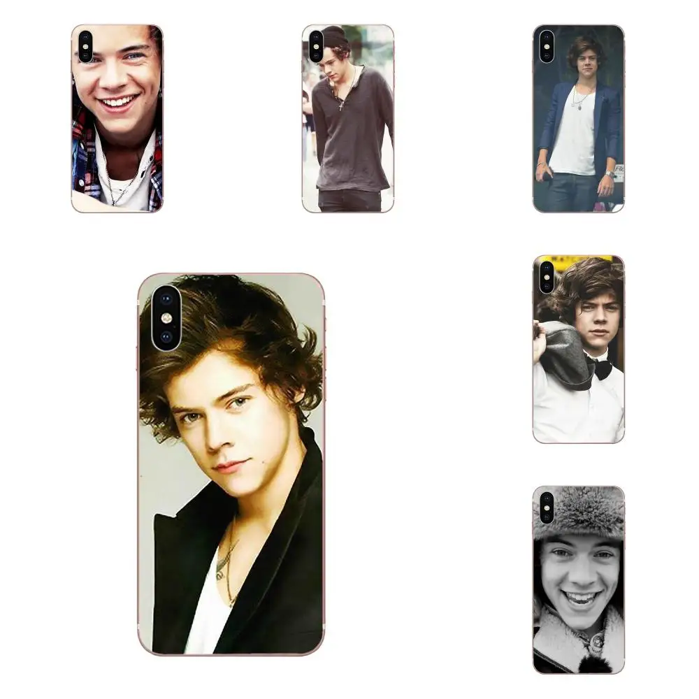 Чехол для телефона из ТПУ Apple iPhone 4 4s 5 5C 5S SE 6 6S 7 8 Plus X XS Max XR 1d Harry Styles One Direction Cute |