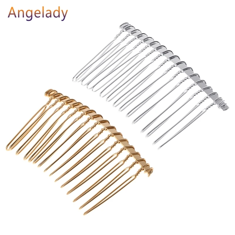 Расческа для волос невесты DIY аксессуары 15 зубьев золотой черный белый сплав
