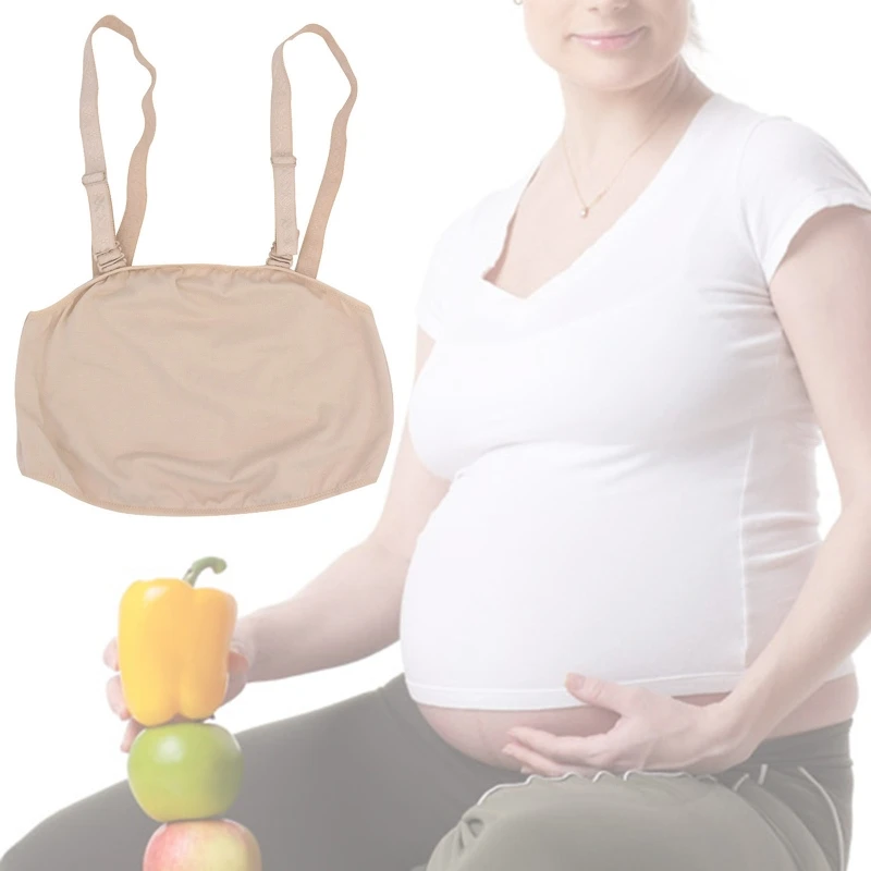 

Double Shoulder Strap Fake Pregnant Belly Photo Actor Props Transgender Thicken A2UB