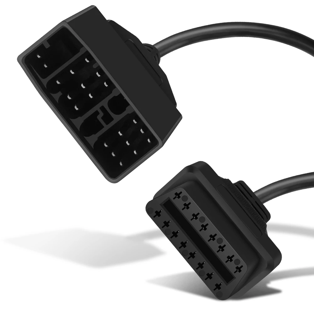 Диагностический кабель OBD2 переходник с 22 Pin на 16 для BMW Audi AMG Mercedes VW Skoda Honda Nissan Toyota