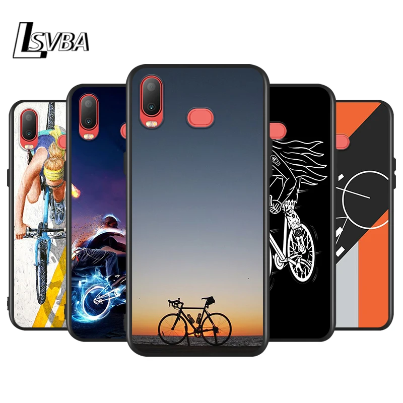 Силиконовый чехол для велосипеда Samsung Galaxy A9 A8 Star A7 A6 A5 A3 Plus 2018 2017 2016 черный
