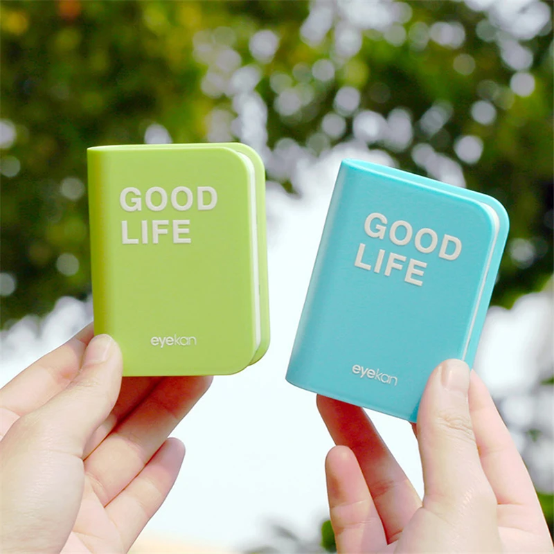 

Mini Book Shape Contact Lens Case High Quality Plastic Portable Hard Contact Lenses Box Fashion Creative Travel Kit