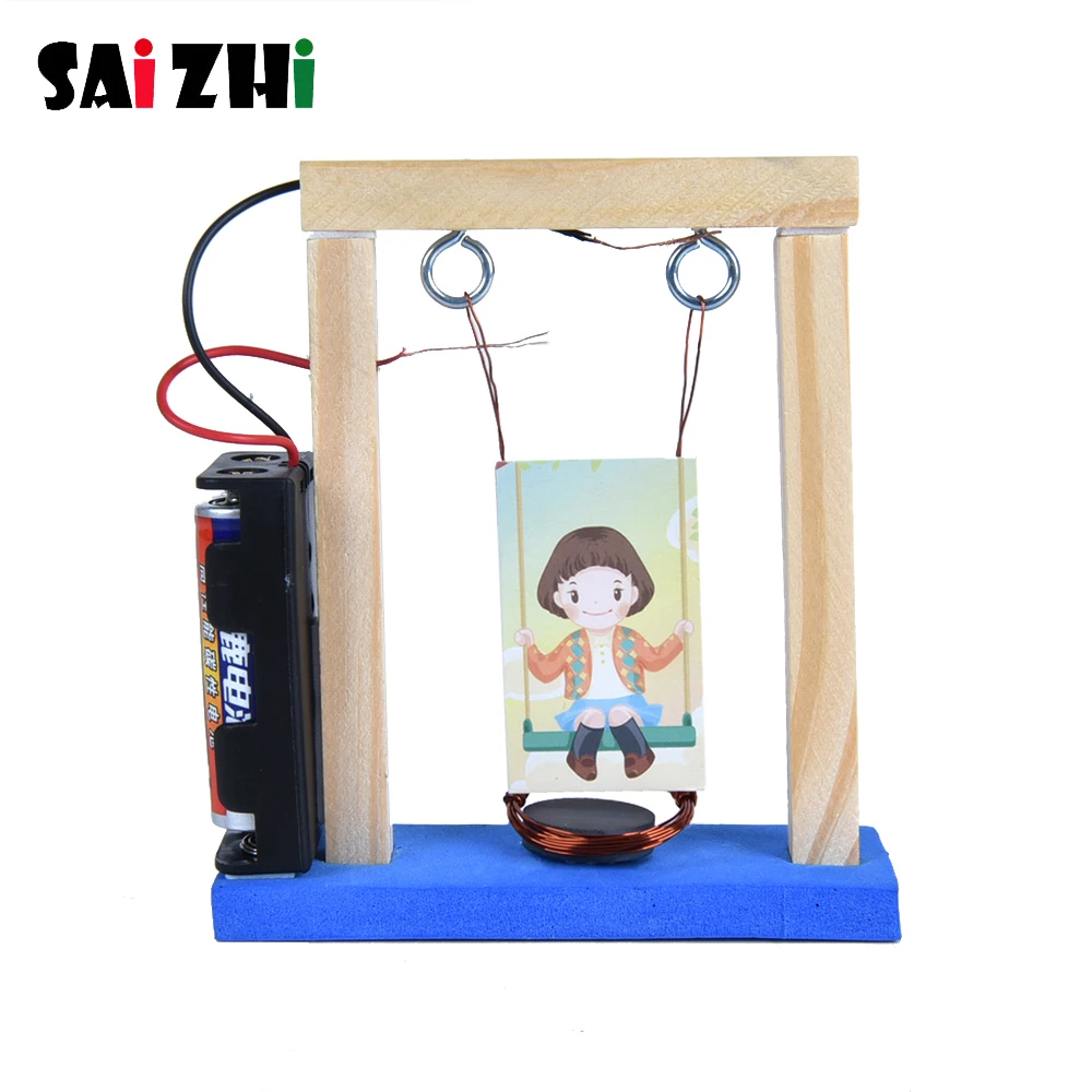 Модель игрушки Saizhi сделай сам электрическая качели развивающая