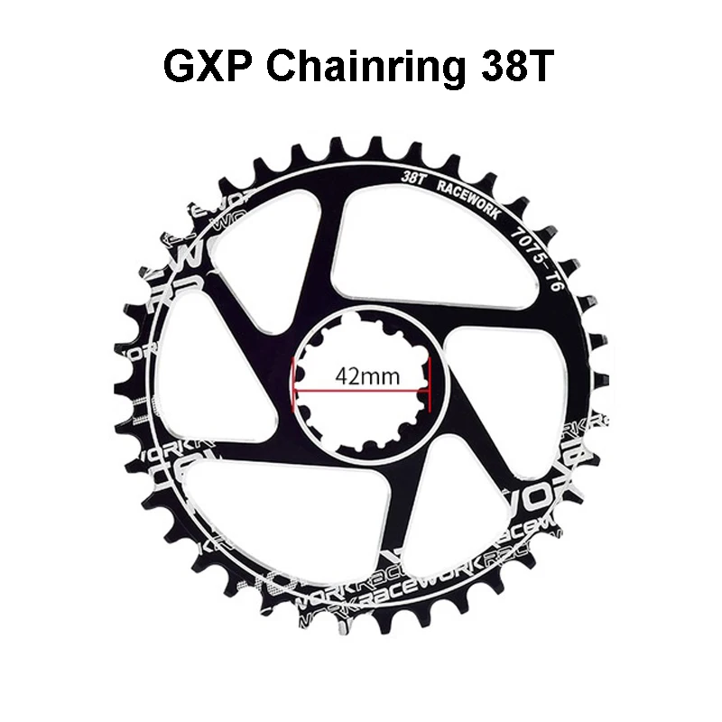 GXP Chainring 38T RACEWORK система велосипеда 170 мм MTB GXP шатун с цепным кольцом 32T 34T 36T 38T w/Нижний Кронштейн для SRAM XX1 XO1 X1 GX XO X9 - Цвет: GXP Chainring 38T