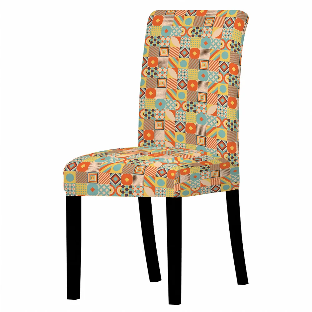 

Bohemia Chair Cover Stretch Seat Chair Covers Big Elastic Slipcovers Bench Cover Office Chair Covers For Home Party Chair Coveri