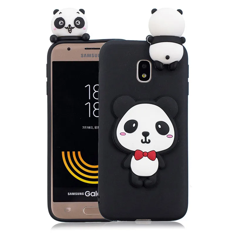3D Милый Панда Единорог кактус силиконовый чехол для телефона на Fundas samsung Galaxy J3 J5 J7 A7 A3 A5 чехол для женщин и детей - Цвет: O