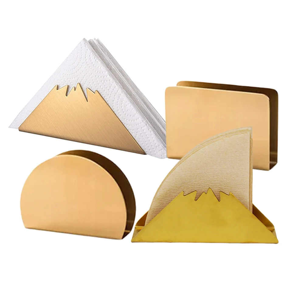 

Stainless Steel V60 Filters Napkin Rack Box Wedding Home Hotel Decoration Creative Paper Holder Distinctive Tissue Dispenser