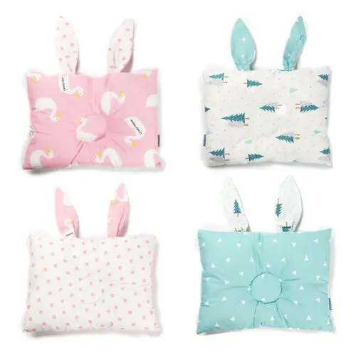 

Pudcoco US Stock Baby Cot Pillow Shaping Pillow Flamingo Preventing Flat Head Neck Syndrome Girl Boy Rabbit animal pillow