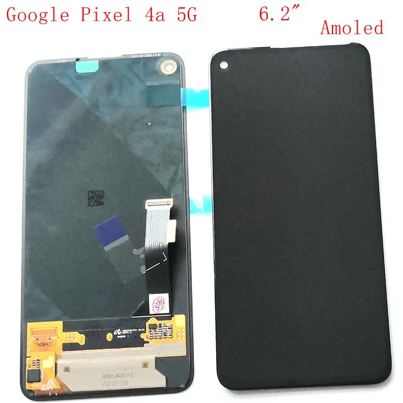 Pantalla Amoled Original de 6,2 "para Google Pixel 4A 5G, digitalizador de pantalla lcd, cristal t&aacute;ctil, conjunto completo GD1YQ G025I-0