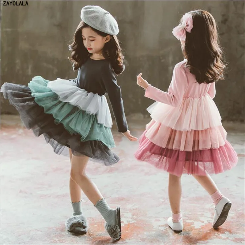 Летние платья принцессы для девочек очаровательное платье повседневное