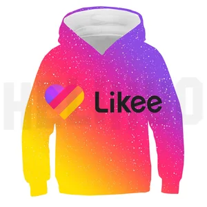 Толстовки с капюшоном с 3D принтом Likee Video App в русском стиле; Женская толстовка с принтом Likee; Пуловер для взрослых; Уличная одежда для мужчин и подростков в стиле Харадзюку