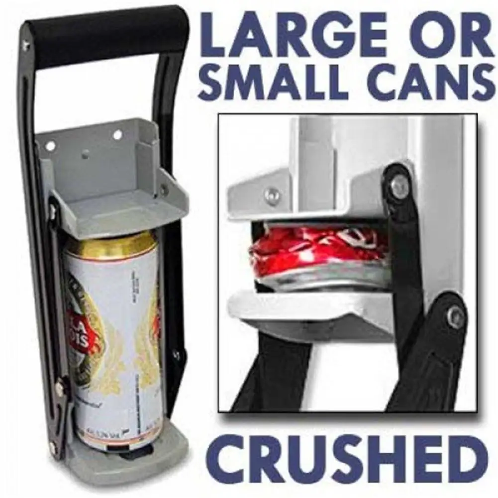 

16 Ounces Heavy Duty Can Crusher Smasher Soda Beer Cola Recycling Tool Home Dispensing Can Crusher Bottle Opener