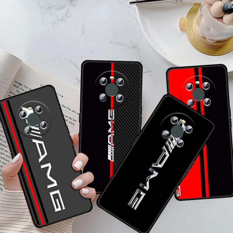 

Top Car Fashion For Huawei Mate 40 30 10 20 X 5G RS Lite P Smart Pro Plus 2018 2019 2020 2021 Z S Black Phone Case