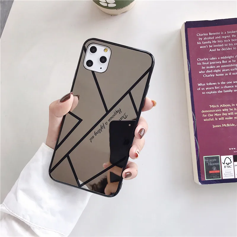 Роскошный ударопрочный зеркальный чехол для макияжа iPhone 11 Pro Max X 8 7 6 6s Plus XS MAX XR