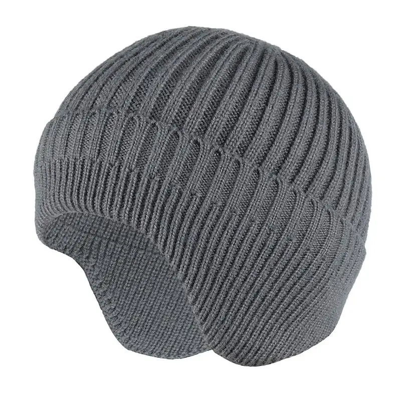 

Beanie Knit Crochet Beanie Hat For Men Teenagers Winter Warm Hat Outdoor Sport Skiing Headwear Earmuff Cap