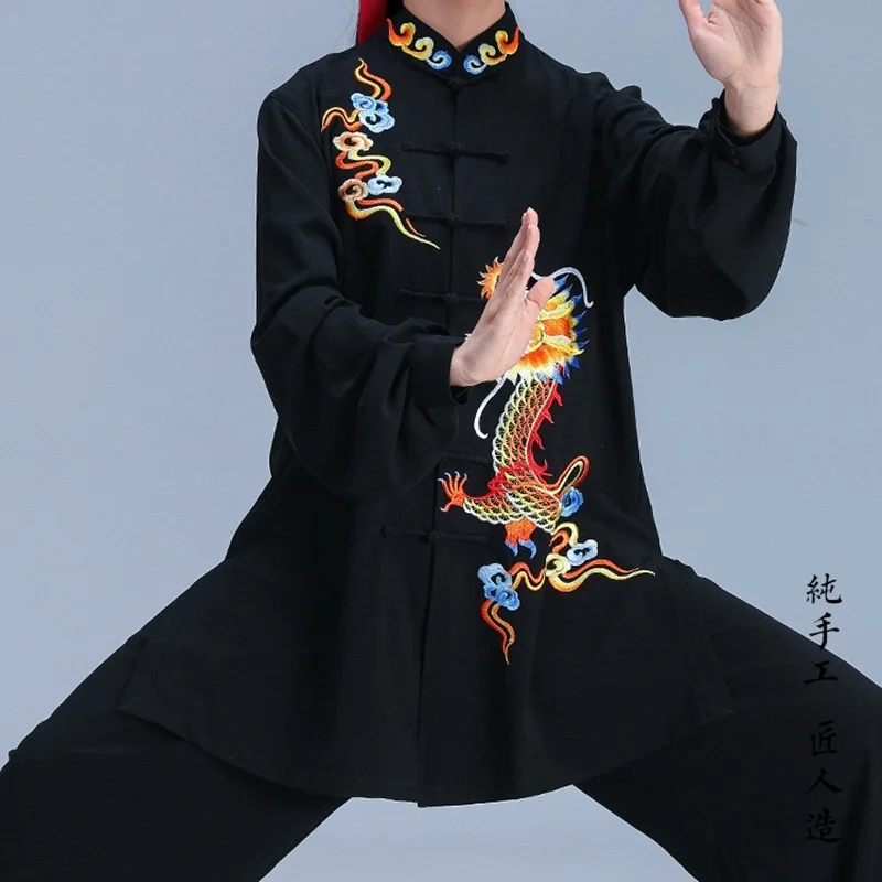 Унисекс Высококачественная Униформа Тай Чи тайцзи кунг фу форма в китайском