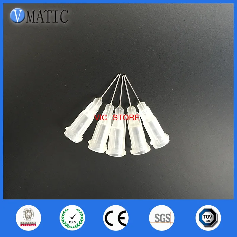Free Shipping 27G Clear Color 0.5'' Tubing Length 100Pcs Precision S.S. Dispense Tip Plastic Syringe Needle 1/2 Inch |