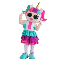 high quality adult size lovely lol girl doll movie character mascot fancy dress costume cosplay for halloween party