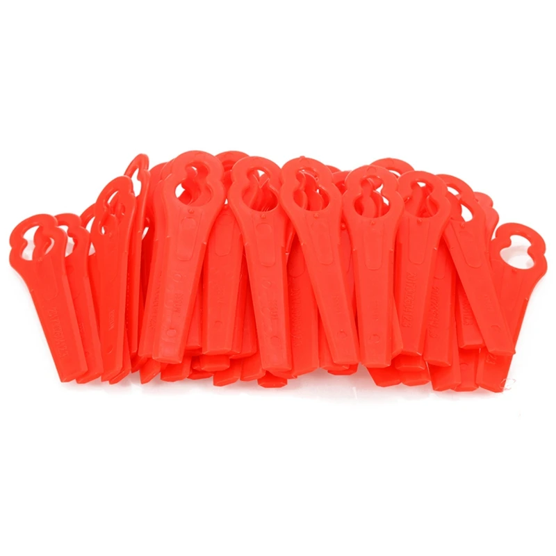 50Pcs Plastic String Trimmer Blades For Garden Lawn Mower Replacement Blade Grass Cutting Tools | Инструменты
