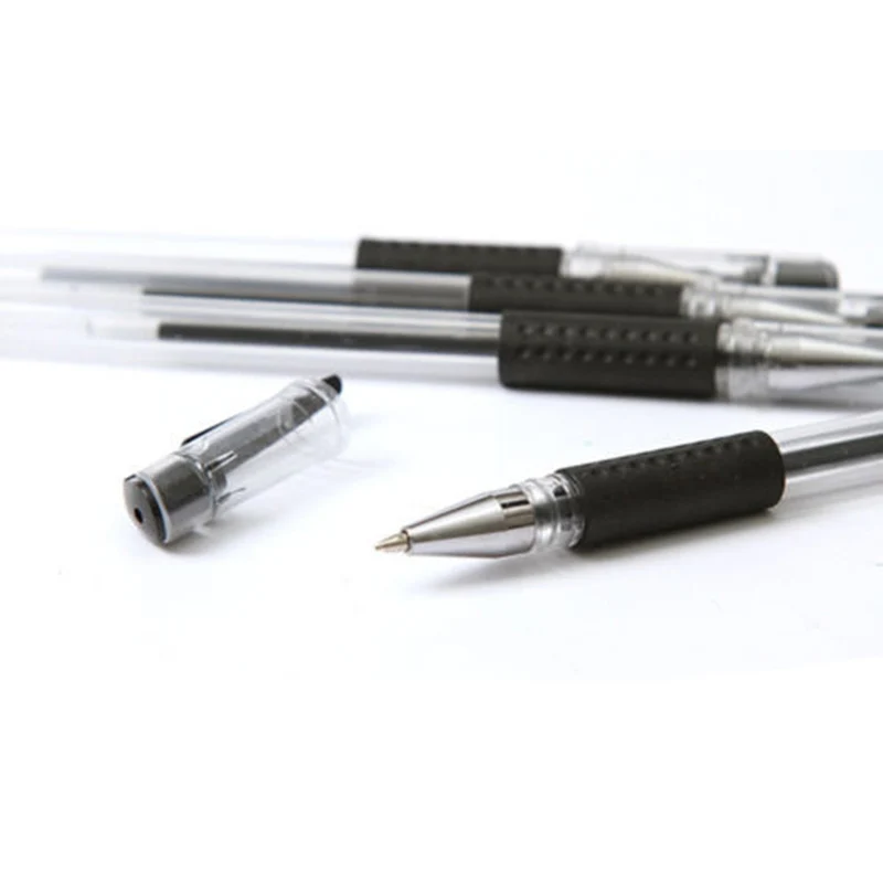 12 шт. расходные материалы для рисования Черная гелевая ручка офиса авторучка