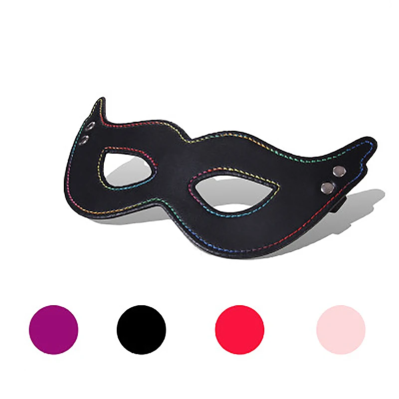 Повязка из кожи на глаза взрослые игры БДСМ флирт секс игрушки пикантная маска