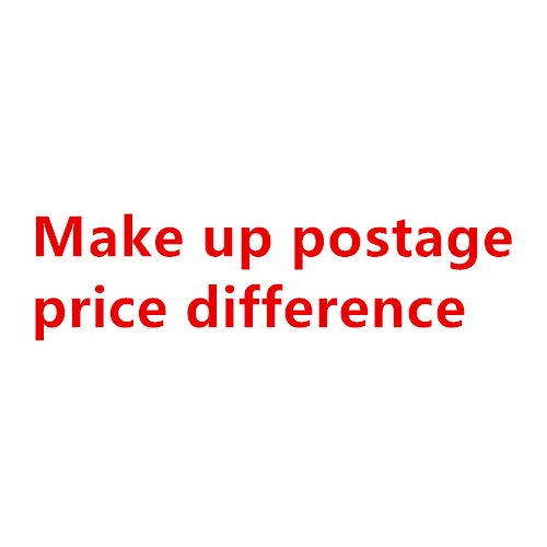 

make up postage price difference
