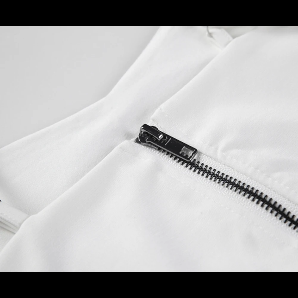 

Zip Back V-Neck Crop Tops Women Sleeveless Polyester White Black Slim Fit Vest Seamless Bralette Tees 2020 Summer Suspenders