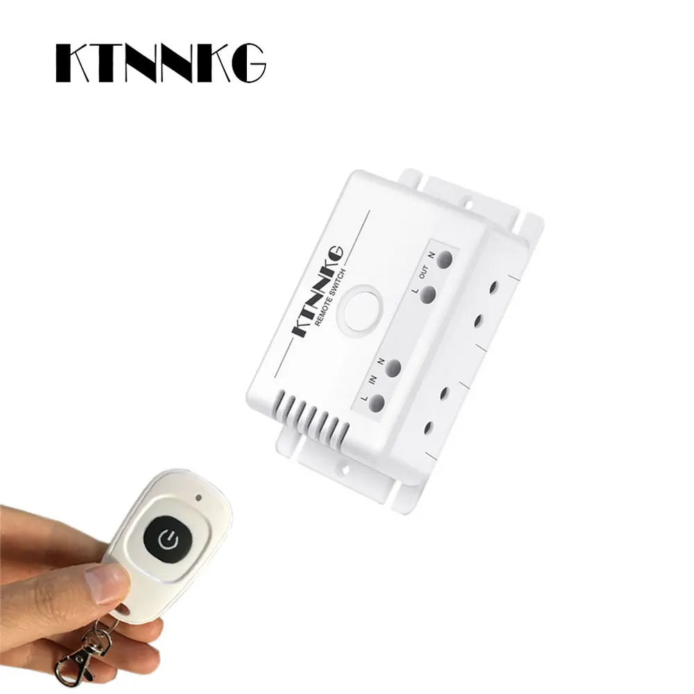 Пульт дистанционного управления для осветительных приборов, 433 МГц, 220 В, 10 А, 2200 Вт, 1 канал Пульт дистанционного управления для осветительных приборов, 433 МГц, 220 В, 10 А, 2200 Вт, 1 канал