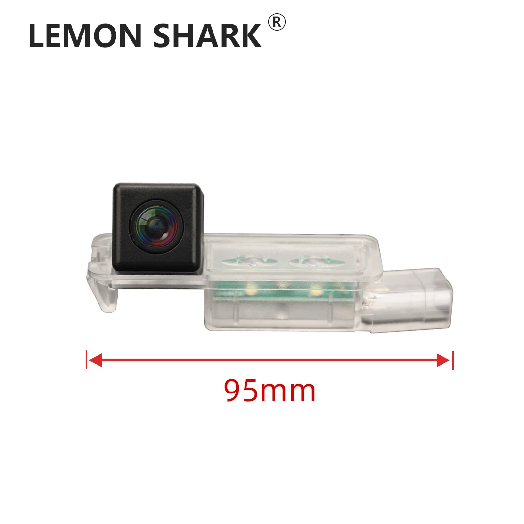 Автомобильная CVBS HD камера заднего вида с зеленой траекторией номерного знака для