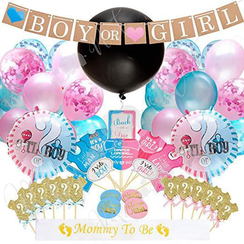 

Latex Balloon Creative 64pcs Gender Reveal Home Decoration Party Decor Balloons Fashion Air Balloon