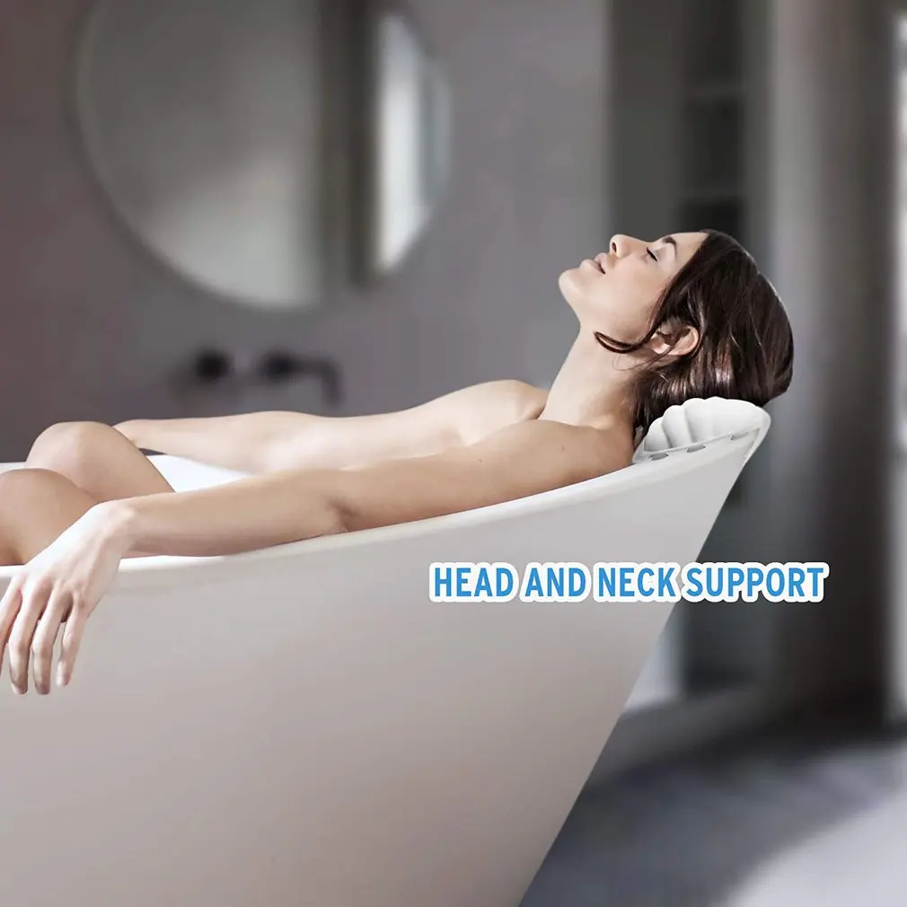 

Bath Bath Pillow SPA Bath Tub Pillow With 40 Suction Cups Ergonomic Bath Pillow For Head Neck And Back Support